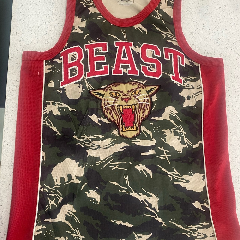 Ecko Unltd. Beast Camo Graphic Basketball Jersey Tank Top M